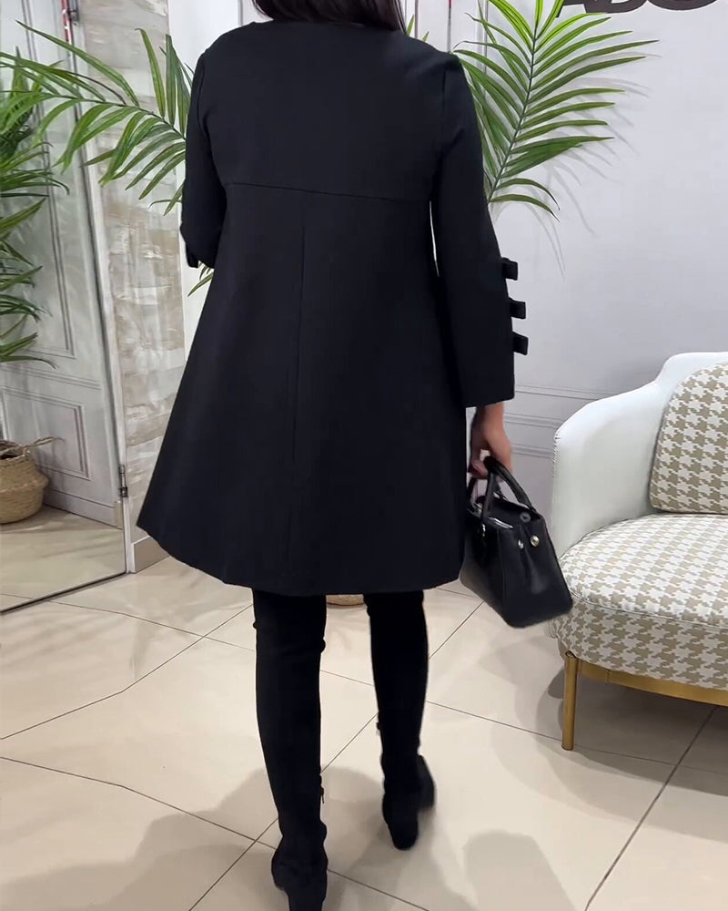 Adele - Langes Casual Kleid Mit Ärmeln Für Damen